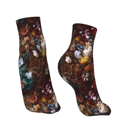 Floral Print Ankle Socks – Vintage Aesthetic Women’s Fashion Socks