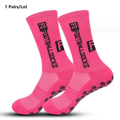 Anti Slip Soccer Grip Socks – Athletic Compression Football Crew Socks