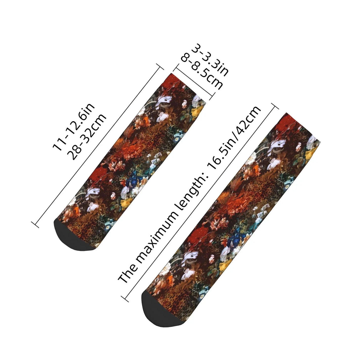 Floral Print Ankle Socks – Vintage Aesthetic Women’s Fashion Socks