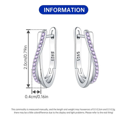 925 Sterling Silver Hoop Earrings – Minimalist Layered Huggie Earrings for Women