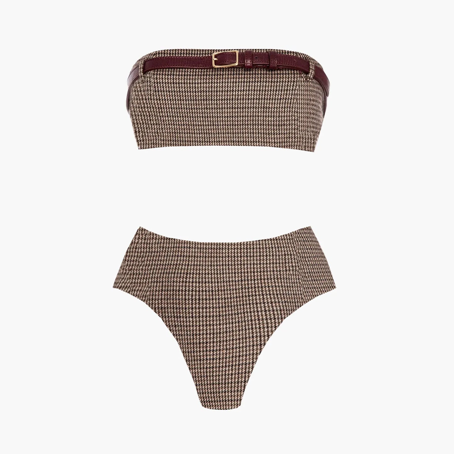 Bandage One Piece Swimsuit Women Belted Monokini Print Beachwear