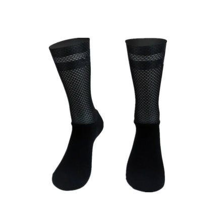 Breathable Mesh Cycling Socks – Lightweight Athletic Crew Sports Socks