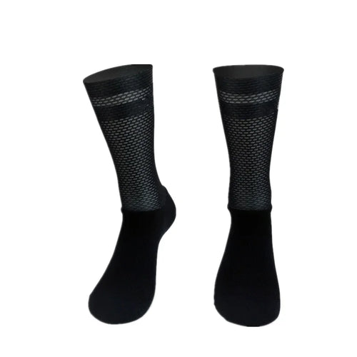 Breathable Mesh Cycling Socks – Lightweight Athletic Crew Sports Socks