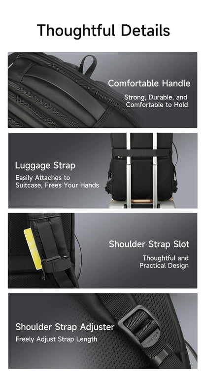 TIGERNU Large Capacity Travel Backpack – Airline Approved Laptop Bag