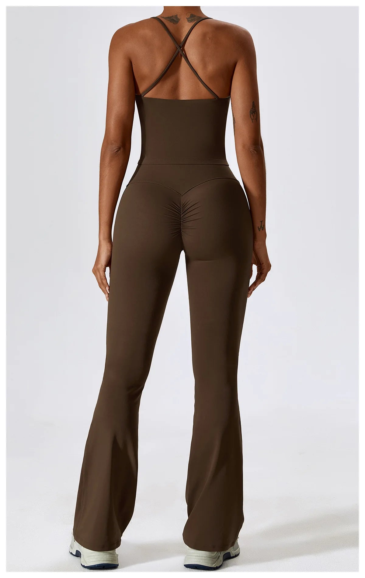 Sage Green Long Sleeve Crop Top & Flare Leggings Set
