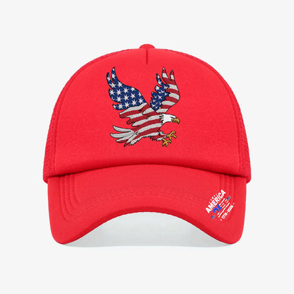 USA Eagle Print Baseball Cap – Adjustable Patriotic Hat