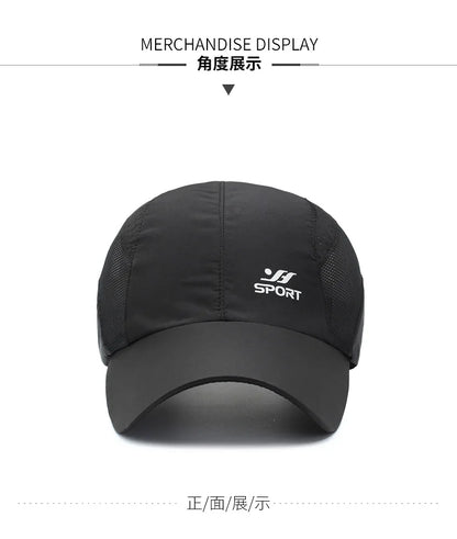 Breathable Sports Baseball Cap – Lightweight Quick Dry Running Hat