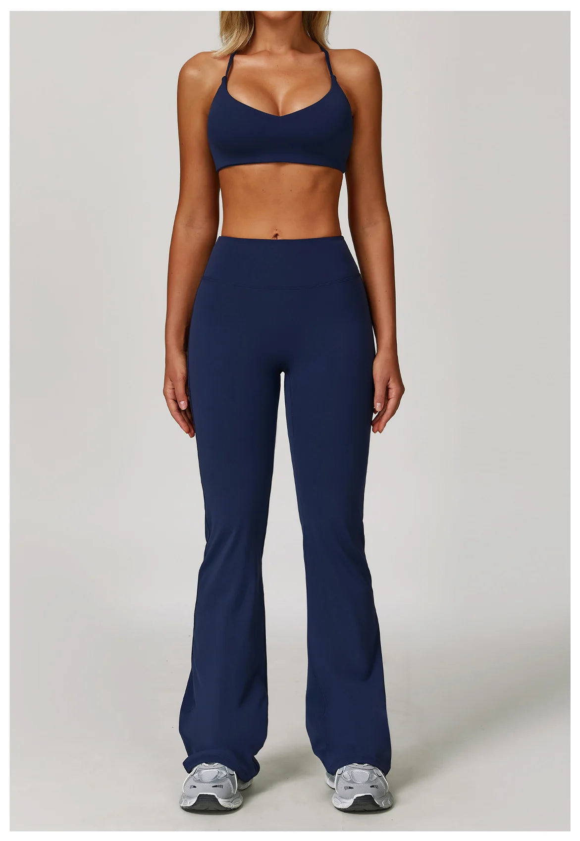 Women's Tracksuits 2 Pieces Sports Set Women Tracksuit Running Workout Sport Suit Gym Sportswear Long Sleeve Bra Clothing