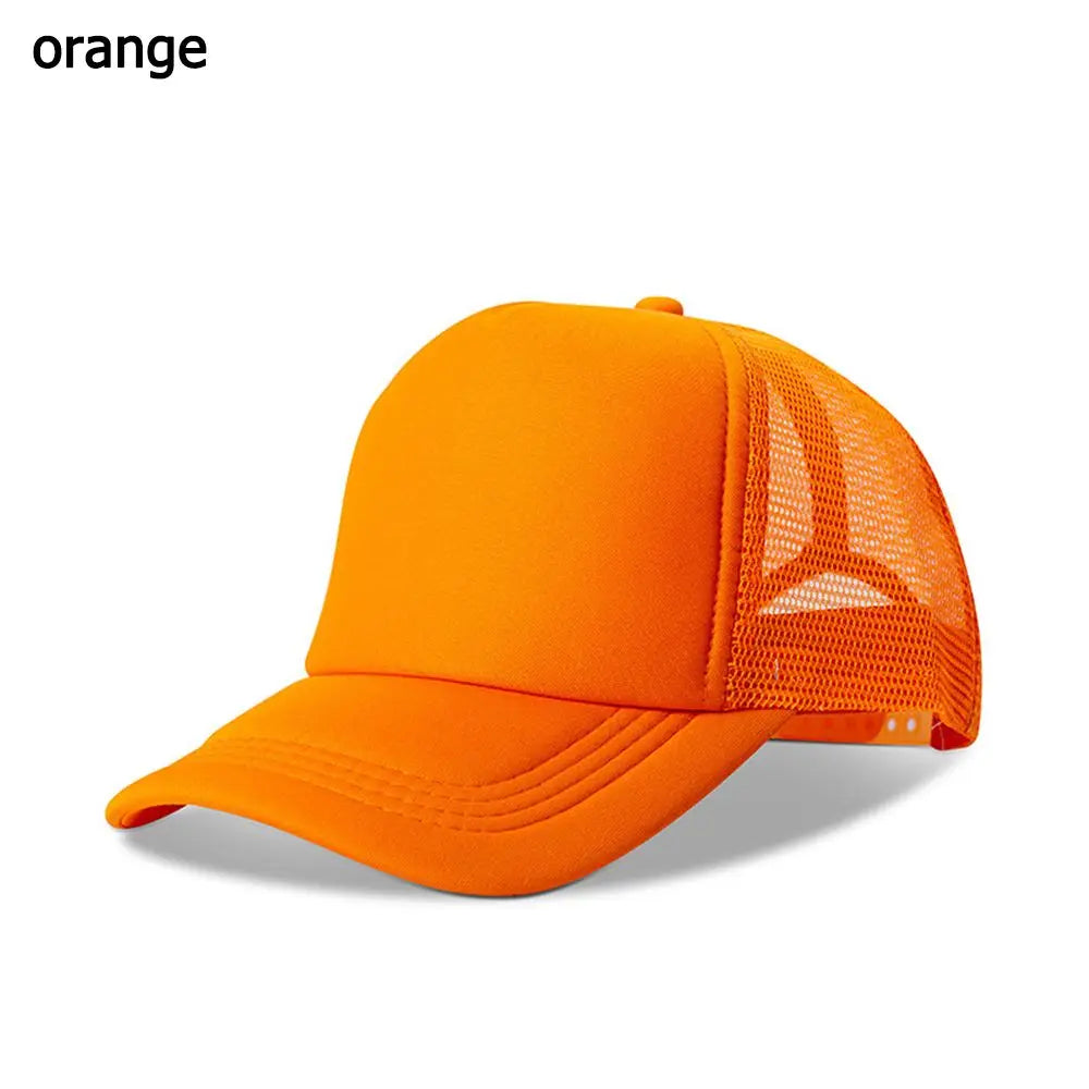 Blank Trucker Hat – Adjustable Mesh Baseball Cap for Men & Women