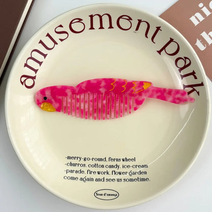 Cute Animal & Fruit Hair Comb Collection – Kawaii Acetate Detangling Comb for Women, Kids & Aesthetic Accessories