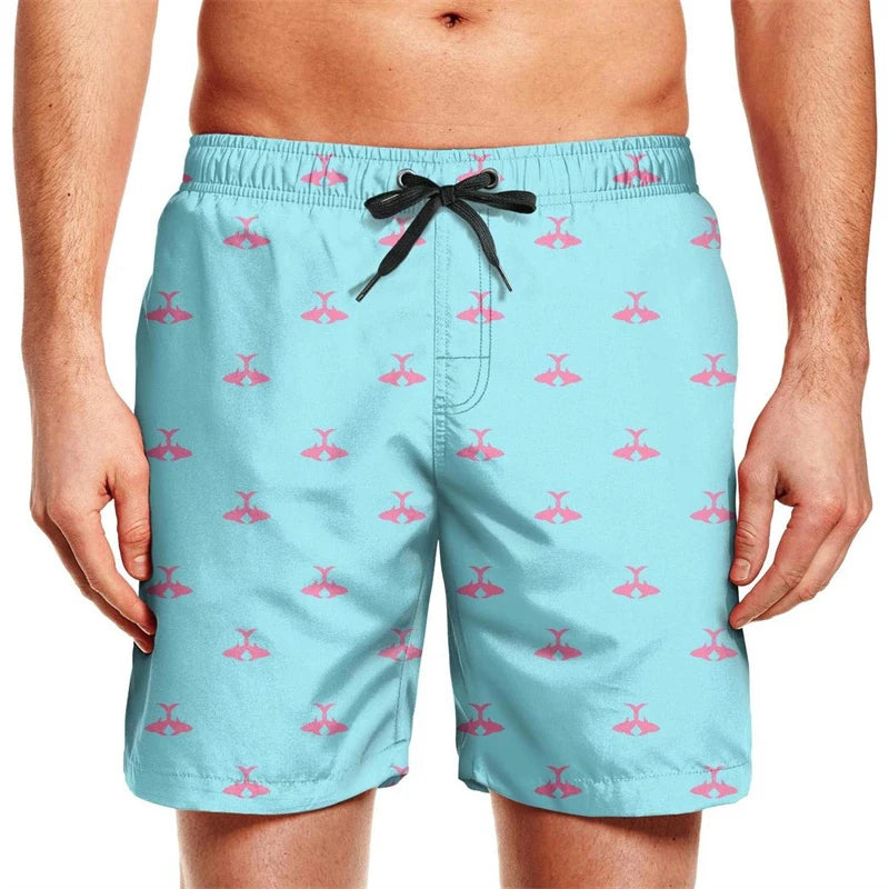 Men’s Quick Dry Swim Trunks – Summer Beach Shorts with Pockets