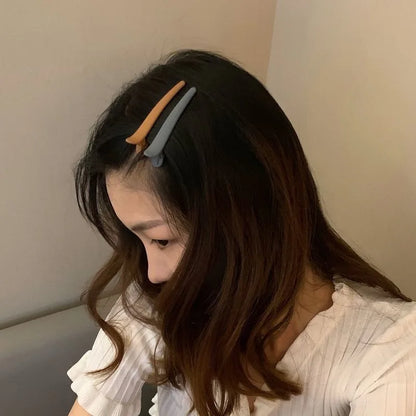 4Pcs/Set Matte Snap Hair Clips Set – Minimalist Colorful Korean Barrettes for Women & Girls