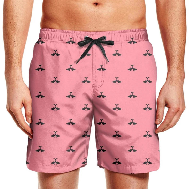 Men’s Quick Dry Swim Trunks – Summer Beach Shorts with Pockets