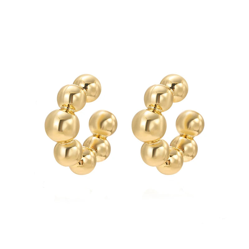 Chunky Hoop Earrings – Gold & Silver Statement Earrings