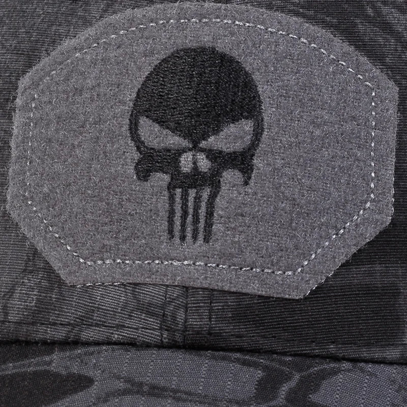 Skull Tactical Trucker Hat – Breathable Mesh Military Baseball Cap