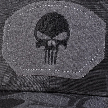 Skull Tactical Trucker Hat – Breathable Mesh Military Baseball Cap