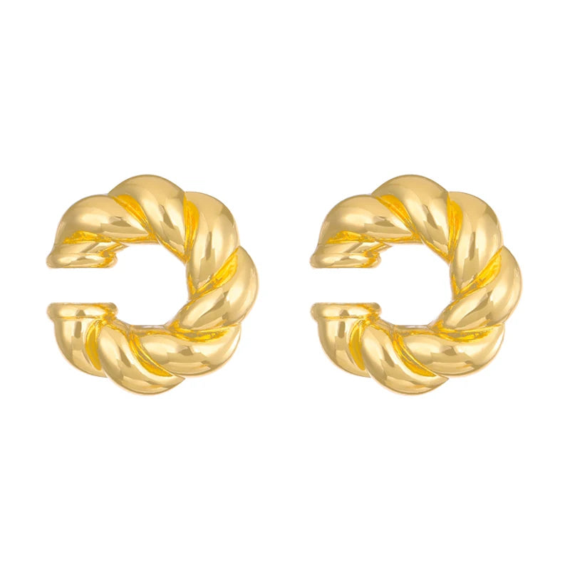 Chunky Hoop Earrings – Gold & Silver Statement Earrings