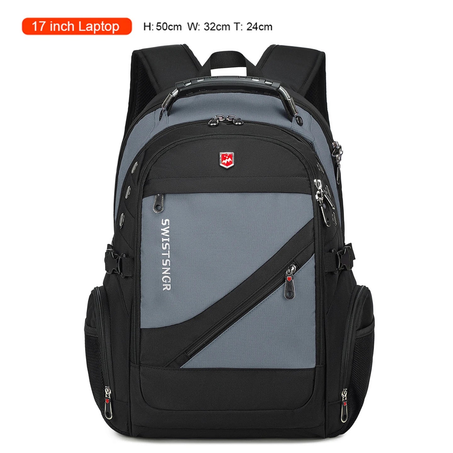 SWISSTSNGR Waterproof Backpack – Casual Laptop & College Bag