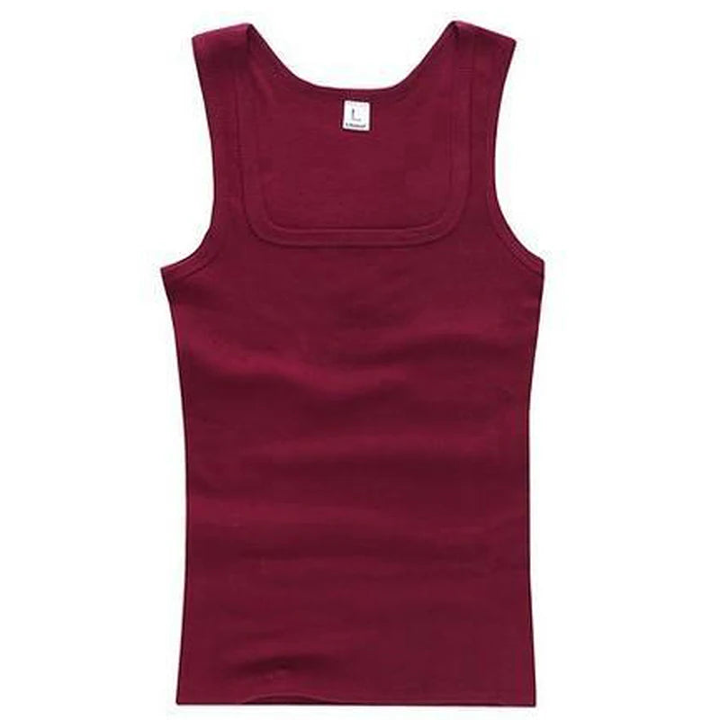 Men’s Ribbed Tank Top – Sleeveless Cotton Gym Shirt Casual Fitness Undershirt for Summer