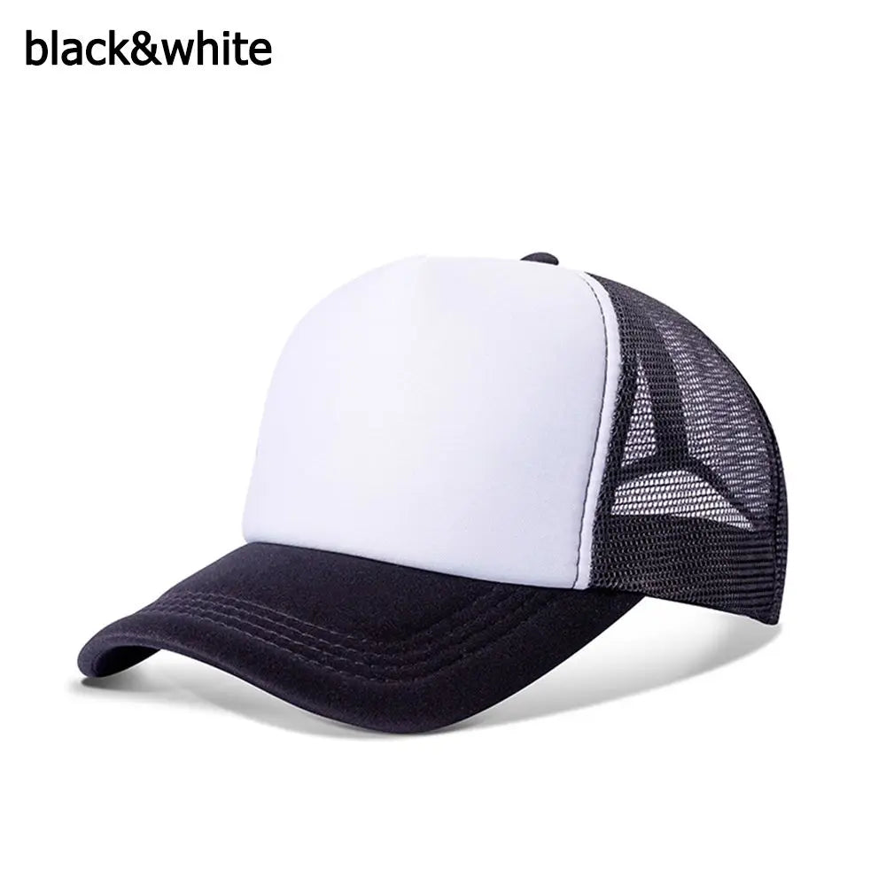 Blank Trucker Hat – Adjustable Mesh Baseball Cap for Men & Women