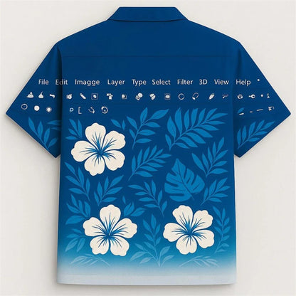 Funny Excel Spreadsheet Hawaiian Shirt 3D Print Y2K Vacation Button Up Shirt