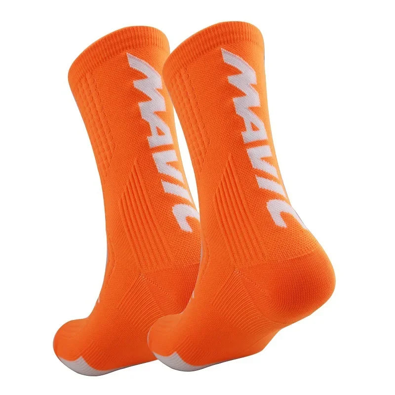 Compression Sports Crew Socks – Breathable Athletic Training Socks