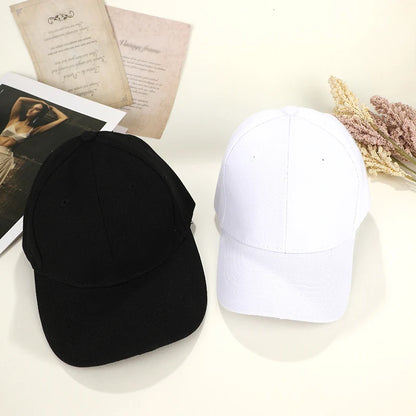 Solid Color Baseball Cap – Casual Adjustable Sports Hat