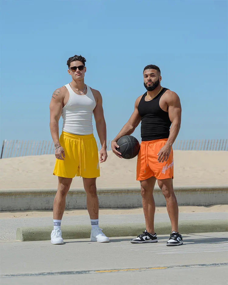Men’s Casual Athletic Shorts – Lightweight Drawstring Gym Shorts Summer Streetwear for Men
