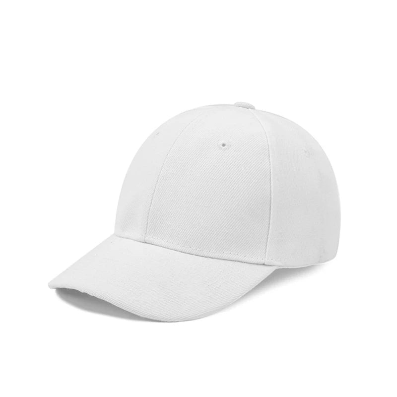 Solid Color Baseball Cap – Casual Adjustable Sports Hat
