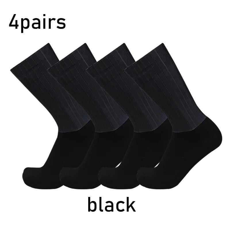 4 Pairs Crew Socks Set – Breathable Cotton Athletic Casual Socks