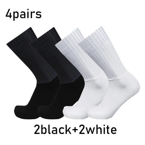 4 Pairs Crew Socks Set – Breathable Cotton Athletic Casual Socks