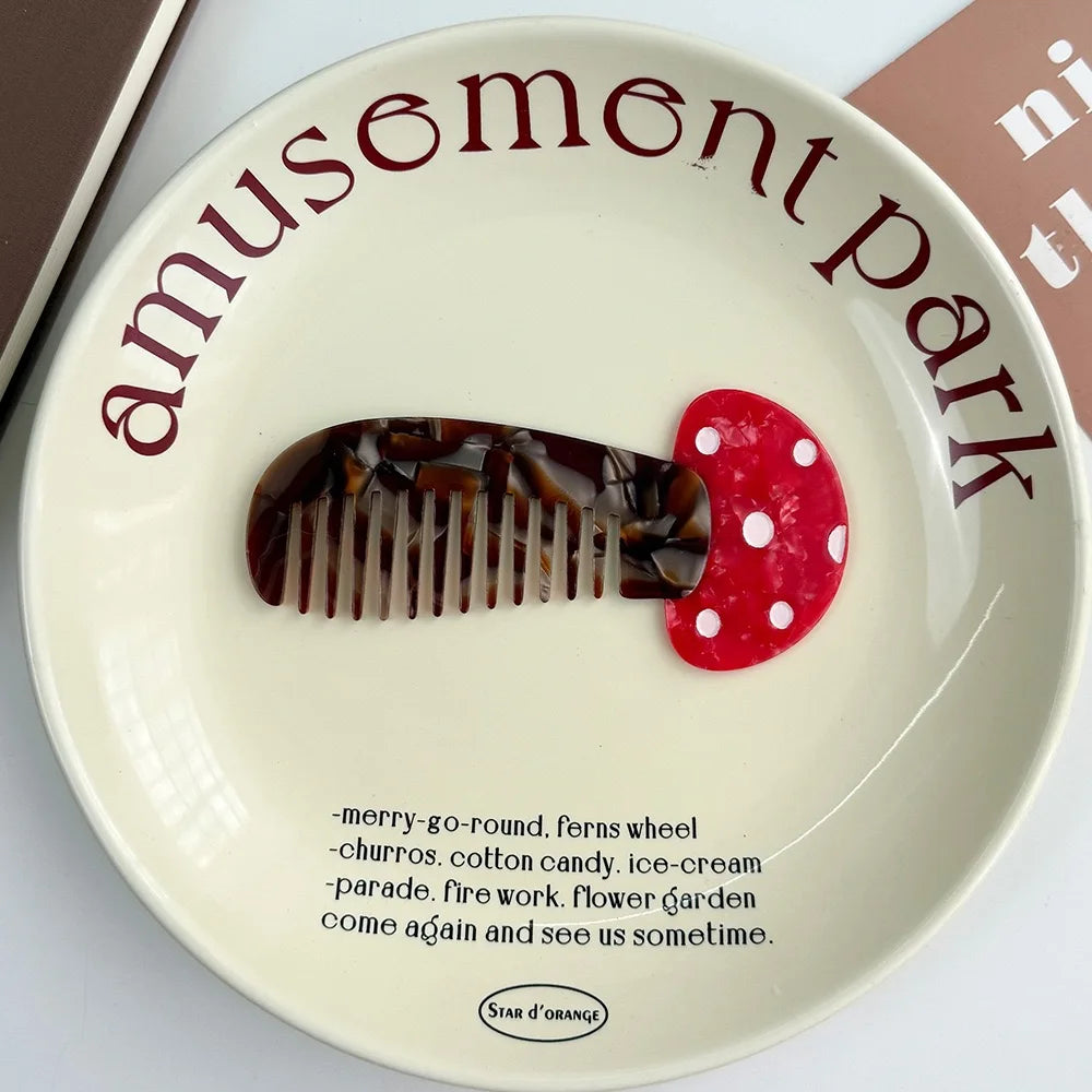 Cute Animal & Fruit Hair Comb Collection – Kawaii Acetate Detangling Comb for Women, Kids & Aesthetic Accessories
