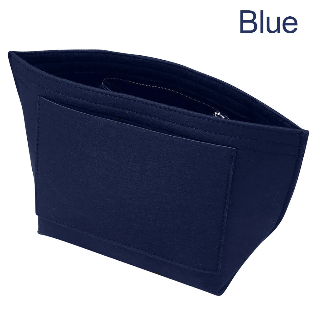 Felt Purse Organizer Insert – Multi Pocket Handbag Storage Shaper for Tote Bags