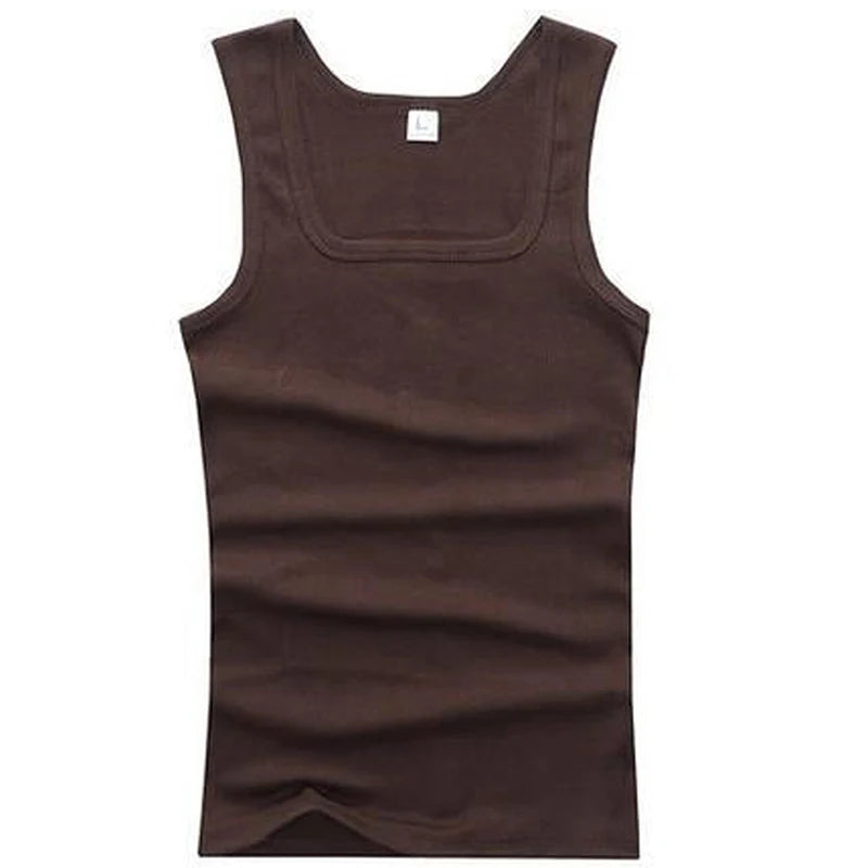 Men’s Ribbed Tank Top – Sleeveless Cotton Gym Shirt Casual Fitness Undershirt for Summer