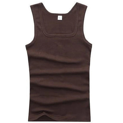 Men’s Ribbed Tank Top – Sleeveless Cotton Gym Shirt Casual Fitness Undershirt for Summer
