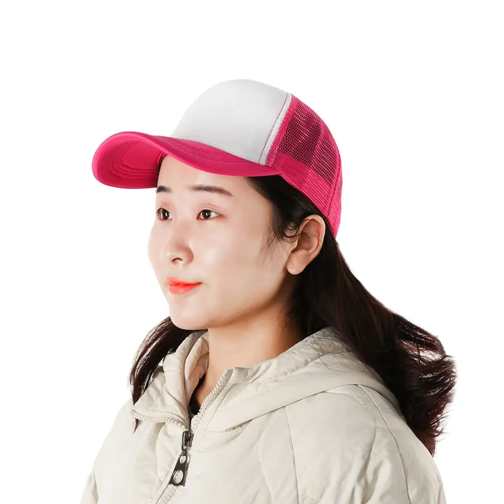 Blank Trucker Hat – Adjustable Mesh Baseball Cap for Men & Women