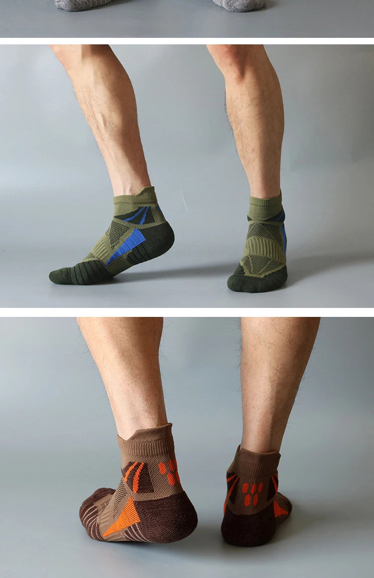 Performance Running Ankle Socks – Breathable Athletic Sports Socks