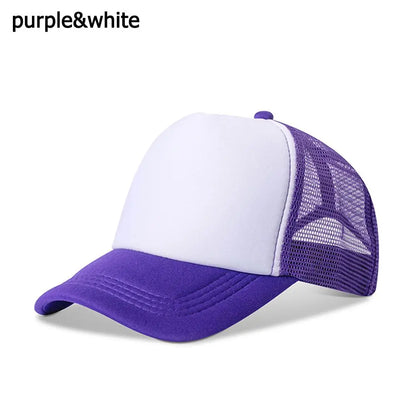Blank Trucker Hat – Adjustable Mesh Baseball Cap for Men & Women