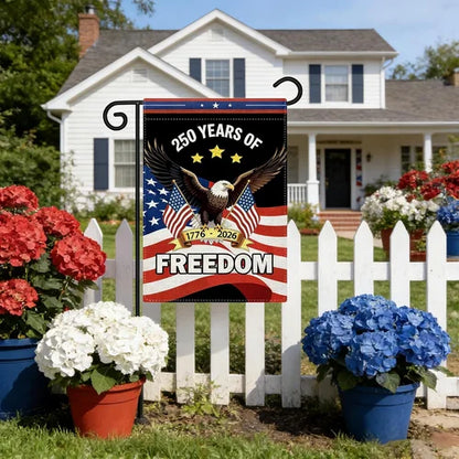 USA 250 Th Anniversary Garden Flag 250 Year 4Th of July Patriotic Anniversary