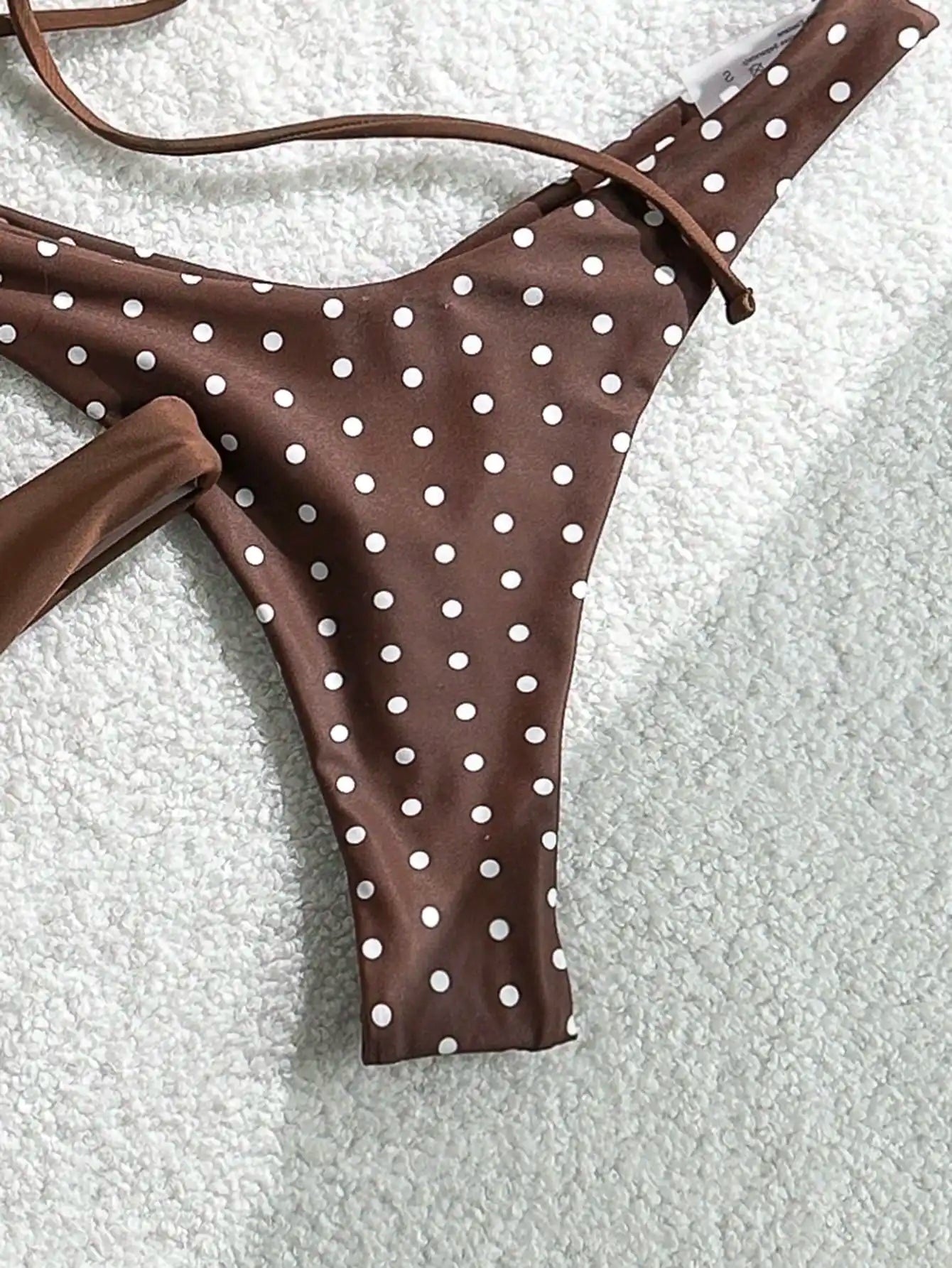 Retro Polka Dot Triangle Bikini Set Women Vintage Two Piece Swimsuit Summer Beachwear
