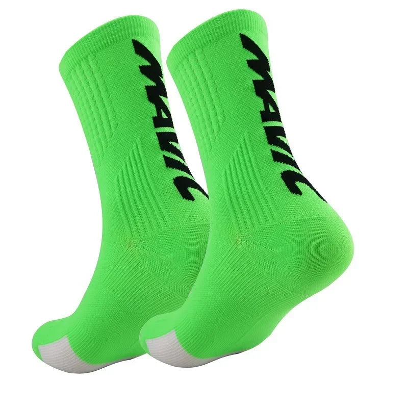 Compression Sports Crew Socks – Breathable Athletic Training Socks