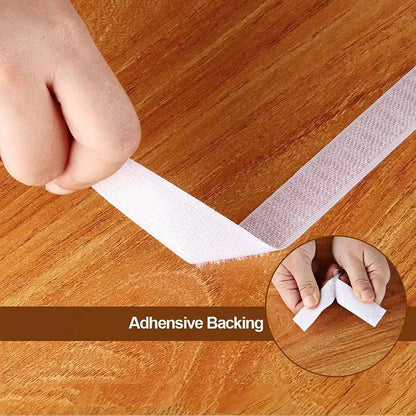 Heavy Duty Hook and Loop Tape – Self Adhesive Fastener Strip for Home & Office