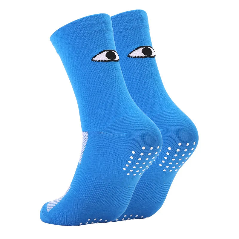 Anti Slip Grip Sports Socks – Athletic Crew Socks for Soccer & Training