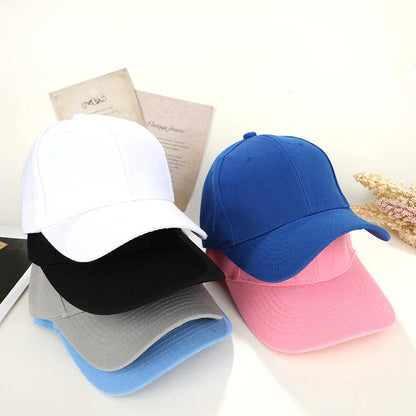 Solid Color Baseball Cap – Casual Adjustable Sports Hat