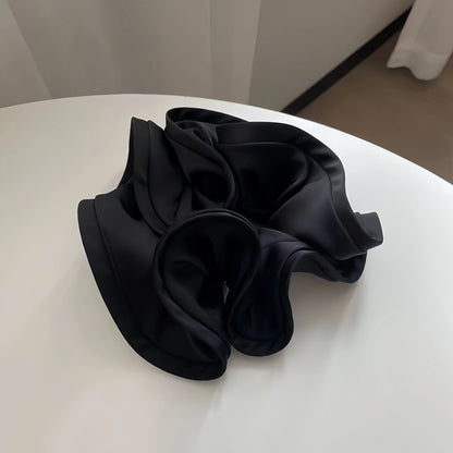 Oversized Satin Scrunchies – Large Soft Hair Ties for Women