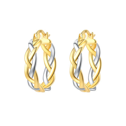925 Sterling Silver Hoop Earrings – Minimalist Layered Huggie Earrings for Women