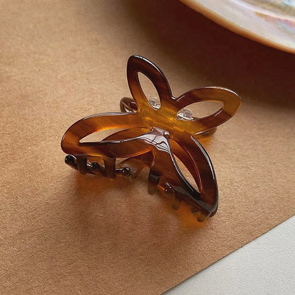 Mini Butterfly Hair Claw Clips – Cute Acrylic Floral Jaw Clips for Women & Girls