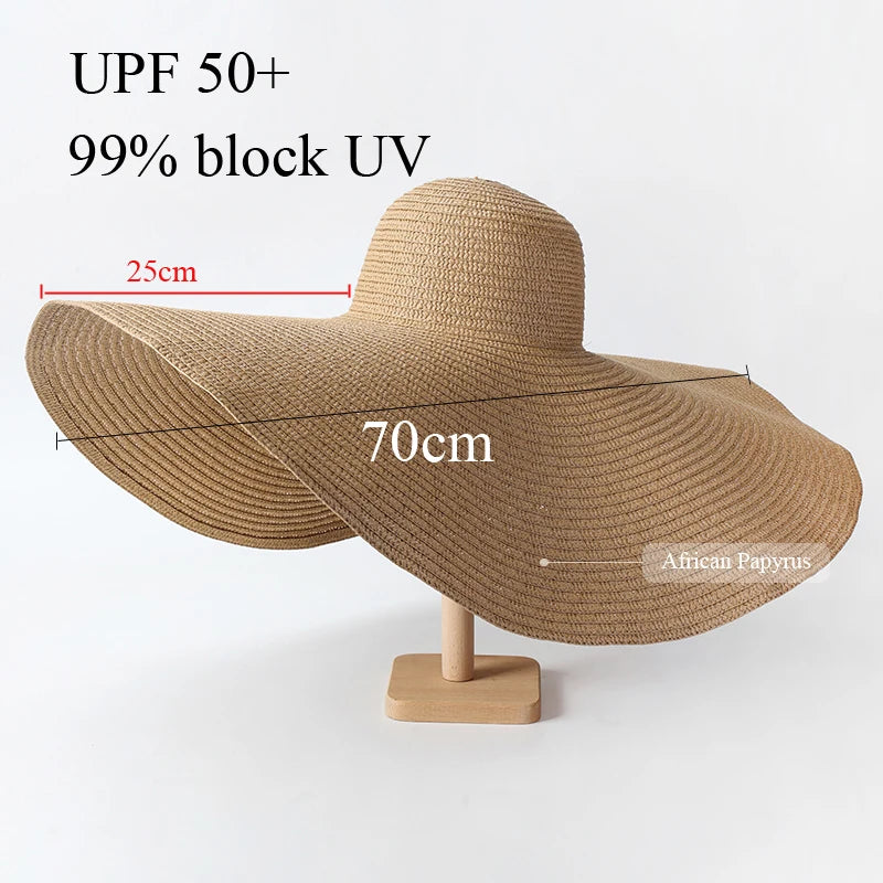 Women’s Extra Wide Brim Floppy Sun Hat – Oversized Beach Hat