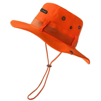 Wide Brim Outdoor Bucket Hat – UV Protection Fishing & Hiking Sun Hat