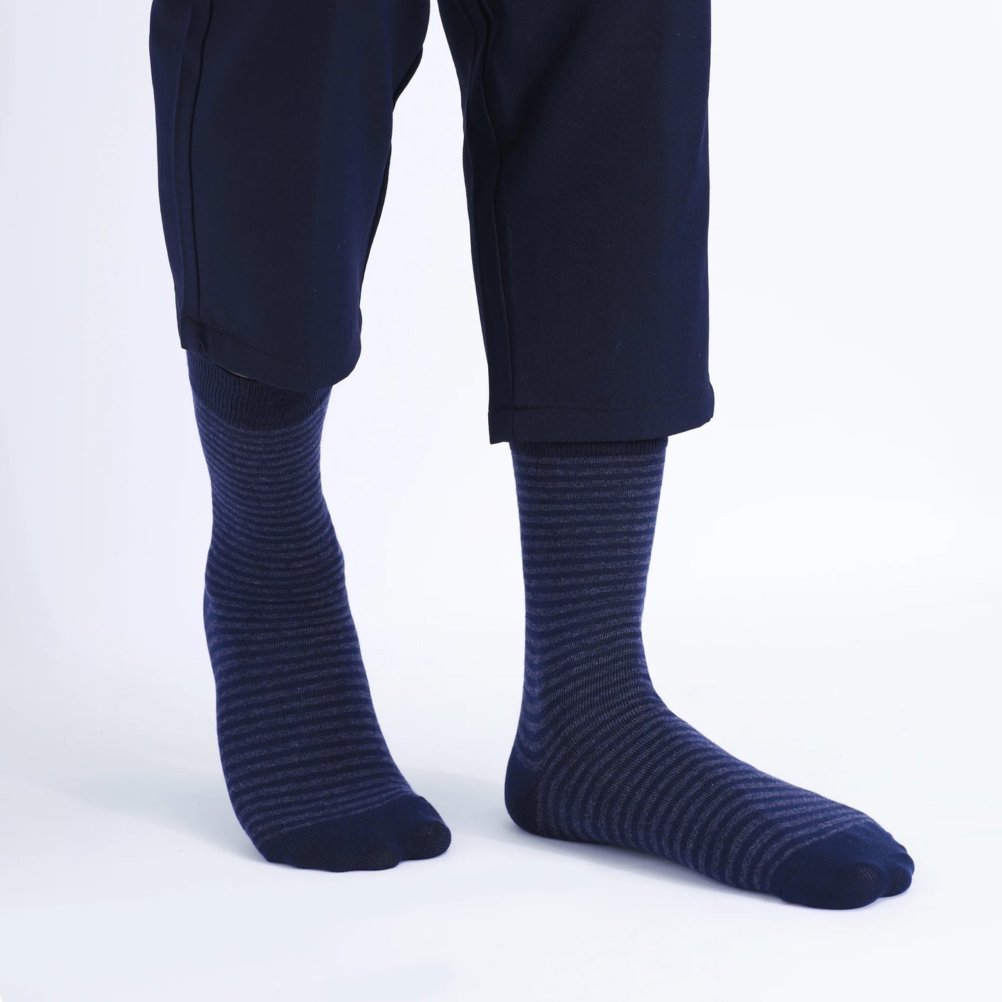 5 Pairs Men’s Dress Crew Socks Set – Classic Patterned Business Casual Socks